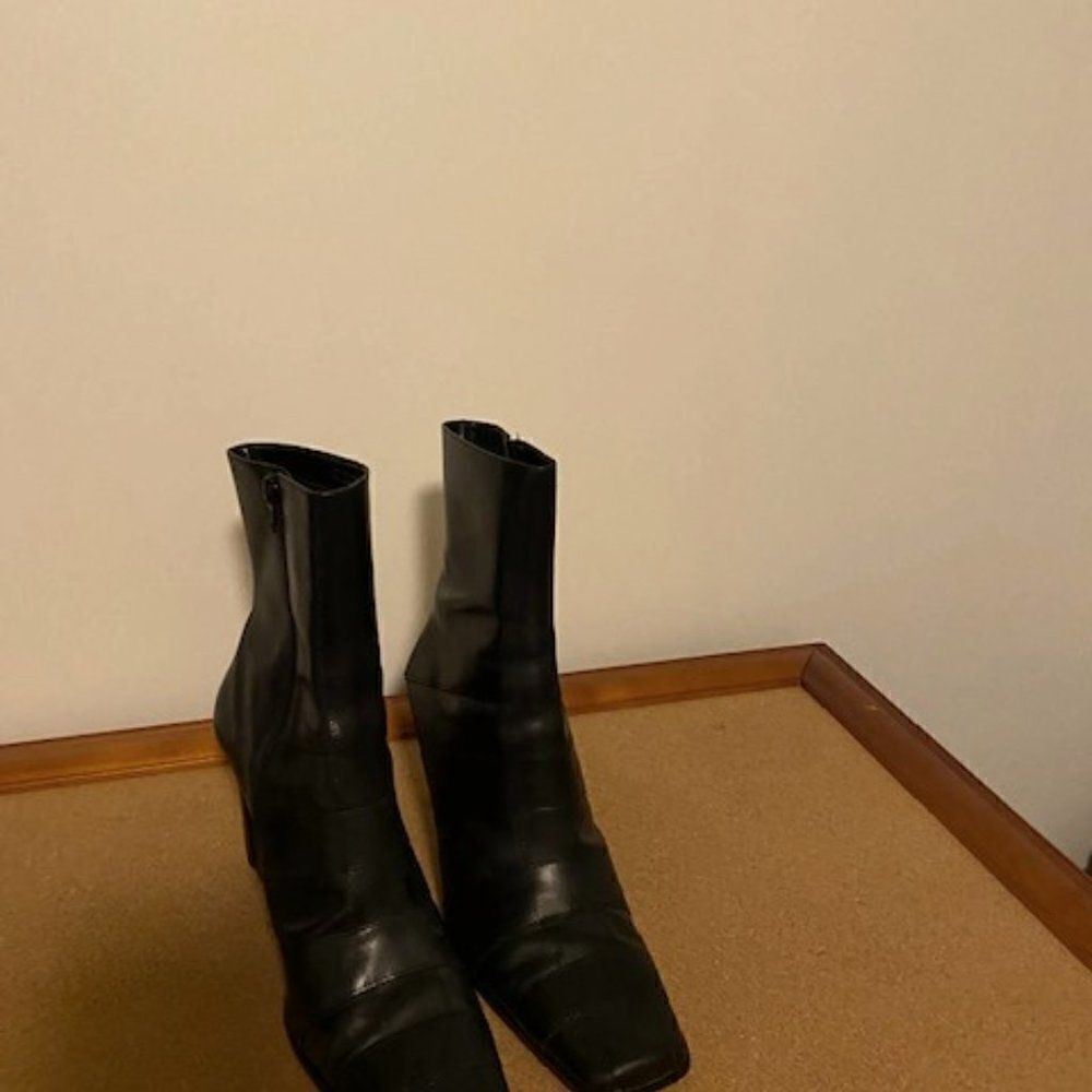 Roberto Vianni Black Leather boots, size 11